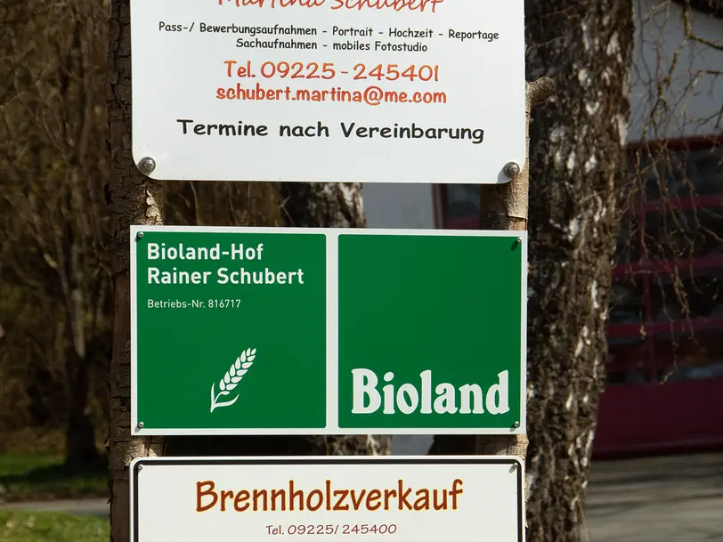 Bioland Betrieb Rainer Schubert in Untersteinach